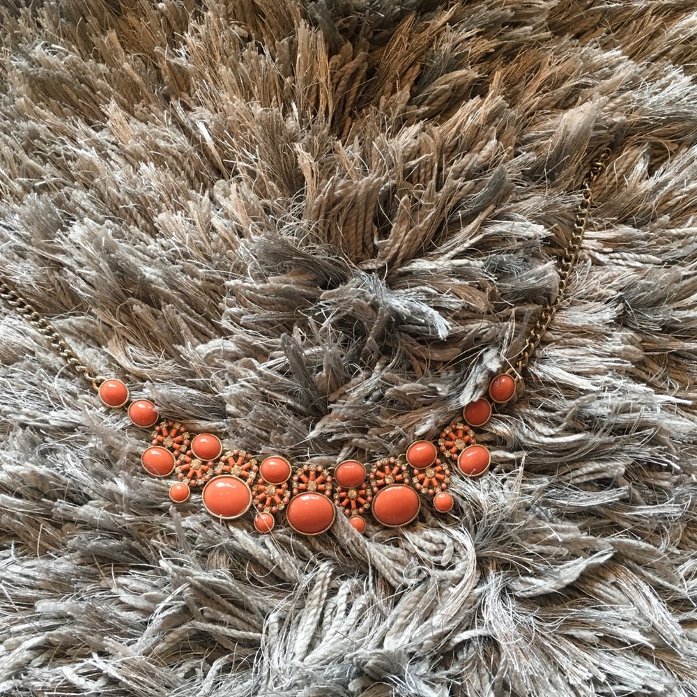 Banana Republic Coral Statement Necklace